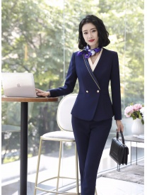 女式短款兩?？畚餮b藏藍(lán)色