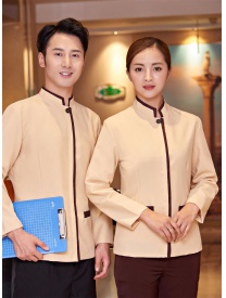 保潔服一?？?米黃